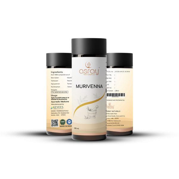 Asray Naturals Murivenna Oil 2 - Asray Naturals Murivenna Oil