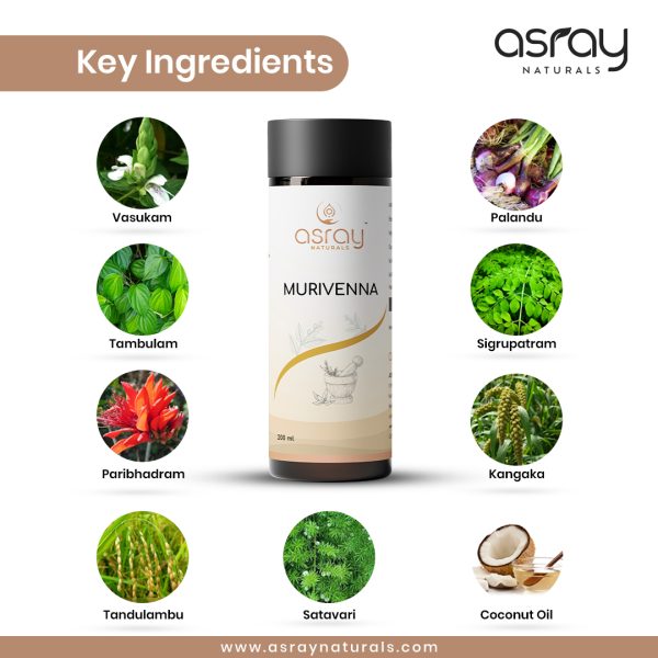 Asray Naturals Murivenna Oil 3 - Asray Naturals Murivenna Oil