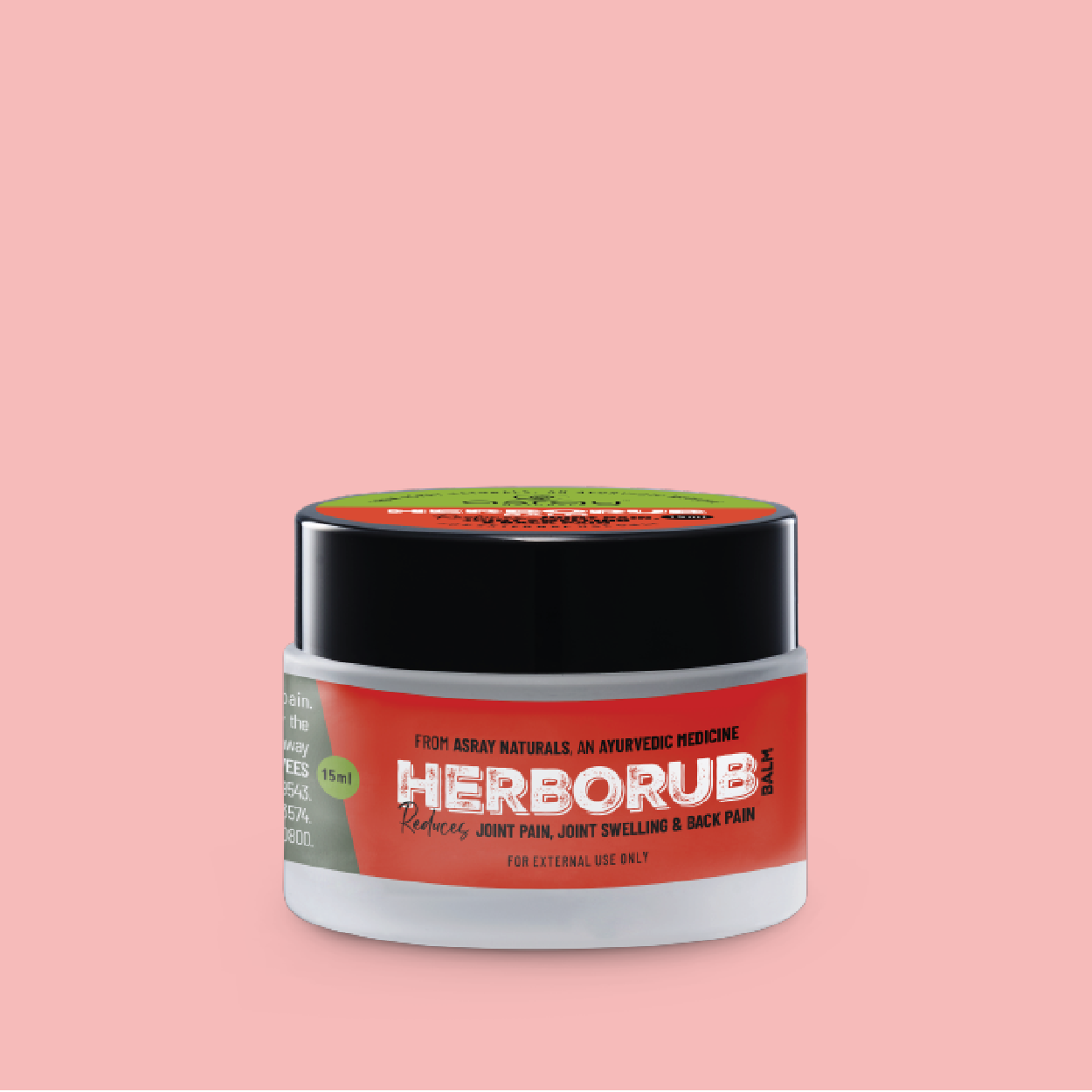 Herborub Pain Balm – Ayurvedic Balm for Joint Pain, Muscle Aches, and Sprains