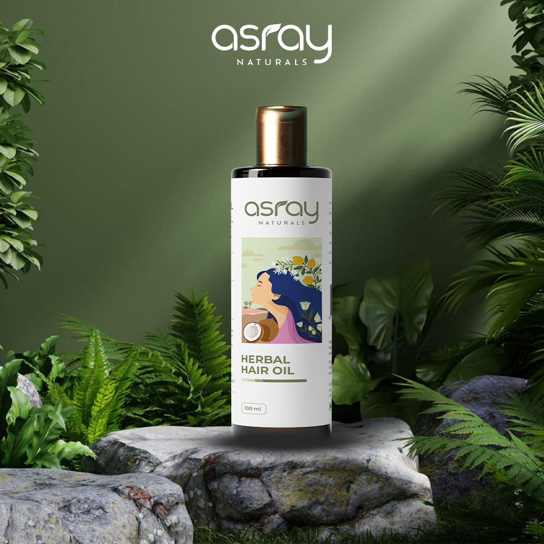 Herbal Hair Oil – Ayurvedic Formula for Hair Growth, Dandruff, and Scalp Health